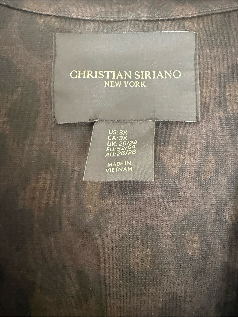 Christian seríano& Banks Dark Brown Leopard-Print Blazer - Picture 5 of 5